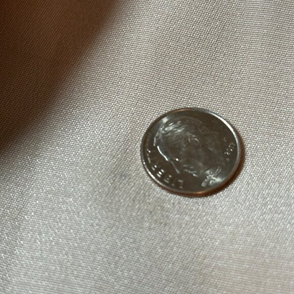 J.Crew Silk Dress Size 6 Beige V-Neck Sleeveless A-Line Fully Lined Side Zipper - Picture 6 of 8